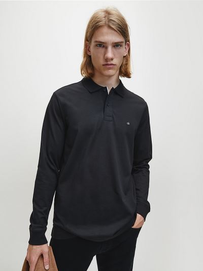 Calvin Klein Ruhák HU006292 | Calvin Klein Long Sleeve Férfi Pólóing Fekete